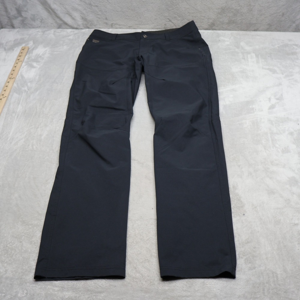 KUHL Silencr Pants Mens 34x34 Black Ripstop Stretch Articulated Commuter Light